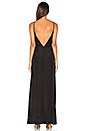 view 3 of 3 ROBE MAXI DÉCOLLETÉ PLONGEANT GINA in Black