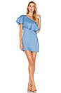 view 1 of 3 Clara One Shoulder Dress in Azure Blue