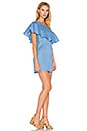 view 2 of 3 Clara One Shoulder Dress in Azure Blue