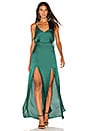 view 1 of 3 x REVOLVE Gina Plunging Maxi Dress in Emerald