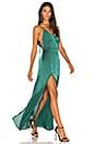 view 2 of 3 x REVOLVE Gina Plunging Maxi Dress in Emerald