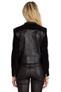view 4 of 6 Collarless Moto Jacket in Black
