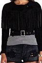 view 5 of 7 Fringe Suede Jacket in Black