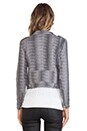 view 4 of 6 CHAQUETA MOTO in Grey Micro Animal Print