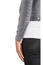 view 6 of 6 CHAQUETA MOTO in Grey Micro Animal Print