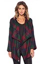 view 1 of 4 Wrap Jacket in Red Plaid
