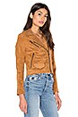 view 3 of 7 Stella Moto Jacket in Cognac