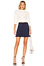 view 4 of 4 Camden Suede Mini Skirt in Navy
