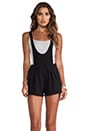 view 1 of 5 Scoop Front Overall Shorts in Black