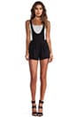 view 2 of 5 Scoop Front Overall Shorts in Black