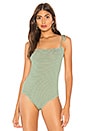 view 2 of 6 X Revolve Framboise Bodysuit in Keylime Stripe