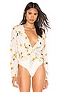 view 2 of 5 Daria Bodysuit in Cream Tossed Floral