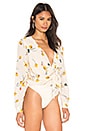view 3 of 5 Daria Bodysuit in Cream Tossed Floral