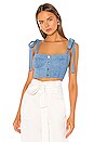 view 1 of 4 TOP CORTO HAYLEY in Denim