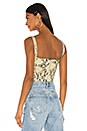 view 3 of 4 Melina Bustier in Python Denim