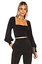 view 1 of 4 Florence Ruched Blouse in Black