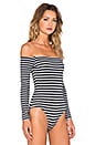 view 2 of 4 BODY in Navy & Heather Grey Stripe