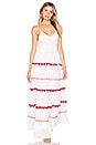 view 1 of 4 Marieta Dress in White & Red