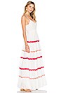 view 2 of 4 Marieta Dress in White & Red