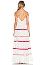 view 3 of 4 Marieta Dress in White & Red