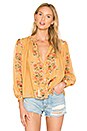 view 2 of 5 Katie Blouse in Spring Flower Gold