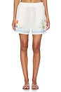 view 1 of 7 Oasis Crochet Beach Shorts in Oasis