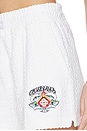 view 6 of 6 WAVES MONOGRAM TOWELLING ショートパンツ in White