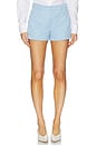 view 2 of 6 Monogram Mini Shorts in Baby Blue