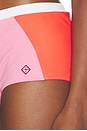 view 6 of 6 Monogram Bikini Short in Pink, Red, & White