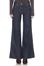 view 1 of 6 Raw Denim Flared Jeans in Indigo