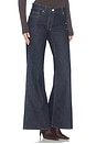 view 2 of 6 Raw Denim Flared Jeans in Indigo
