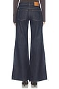 view 5 of 6 Raw Denim Flared Jeans in Indigo