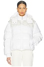 view 1 of 6 Puffer With Removable Sleeves in White