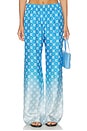 view 1 of 6 Silk Trouser in Gradient Diamond Monogram