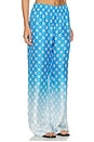 view 2 of 6 Silk Trouser in Gradient Diamond Monogram