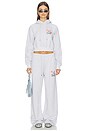 view 5 of 6 PANTALON SWEAT EMBROIDERED in Grey Marle