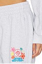view 6 of 6 PANTALON SWEAT EMBROIDERED in Grey Marle