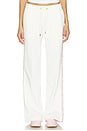 view 2 of 6 Flame Laurel Tape Open Hem Jogger in Off White