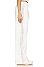 view 3 of 6 Flame Laurel Tape Open Hem Jogger in Off White
