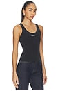 view 2 of 5 Ribbed Tank Top in Black