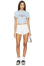 view 4 of 4 Blades Cropped Baby Tee in Pale Blue