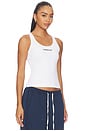 view 2 of 4 Ribbed Tank Top in Jersey White