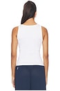 view 3 of 4 Ribbed Tank Top in Jersey White