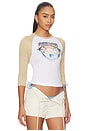 view 2 of 4 Baseball Tee in White