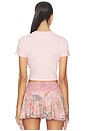 view 3 of 4 Orchid Logo Cropped Baby Tee in Pink