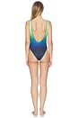 view 3 of 6 MAILLOT DE BAIN GRADIENT PRINTED in Green