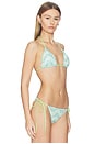 view 2 of 4 HAUT DE MAILLOT DE BAIN WAVY MONOGRAM TRIANGLE in Green