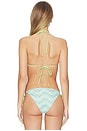 view 3 of 4 HAUT DE MAILLOT DE BAIN WAVY MONOGRAM TRIANGLE in Green