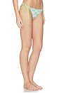 view 2 of 4 BAS DE MAILLOT DE BAIN WAVY MONOGRAM TRIANGLE in Green