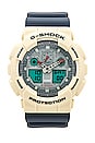 view 1 of 4 GA100 Vintage Color Series Watch in White & Blue